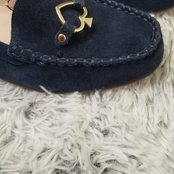 NWOB Kate Spade blue suede loafers size 8.5 - Picture 3 of 8